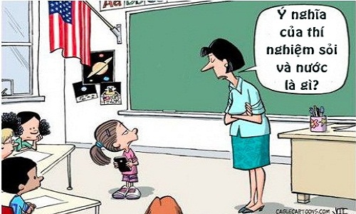 Cô giáo đứng hình trước câu trả lời của học trò