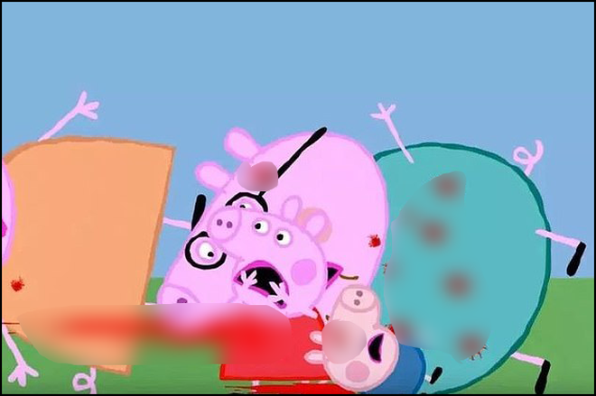 Phim hoạt hình Peppa Pig, Elsa cho trẻ em nhưng bị biến tướng đầy thành video bạo lực, đầy máu me ghê rợn trên YouTube