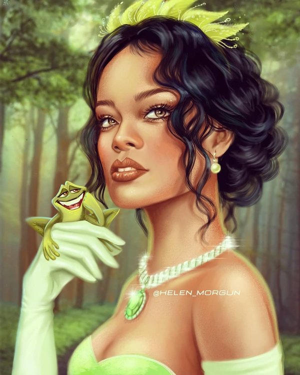 Rihanna hóa thân thành Tiana