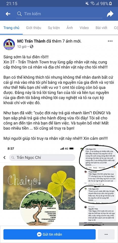 ‘Cái miệng hại cái thân là đây’, một dân mạng bình luận.