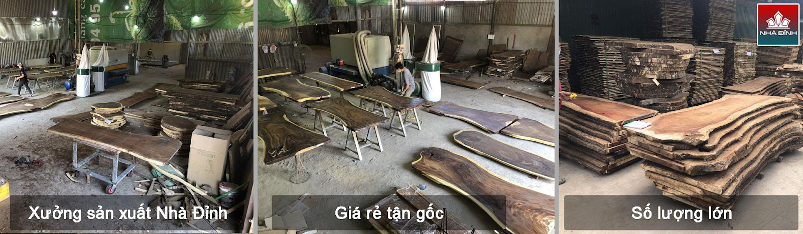 Nhà Đỉnh nhận gia công gỗ