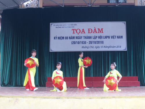 CĐN – Các hoạt động chào mừng ngày phụ nữ Việt Nam 20/10/18 tại trường THPT Mường Chà