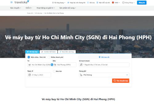 Tìm chọn vé máy bay dễ dàng với Traveloka
